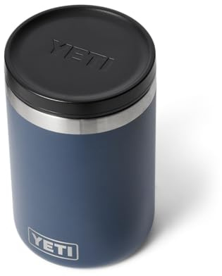 YETI Rambler Food Jar, Vacuum Insulated Stainless Steel Container with Leakproof MagVent Lid, Navy, 16 oz (473 ml)