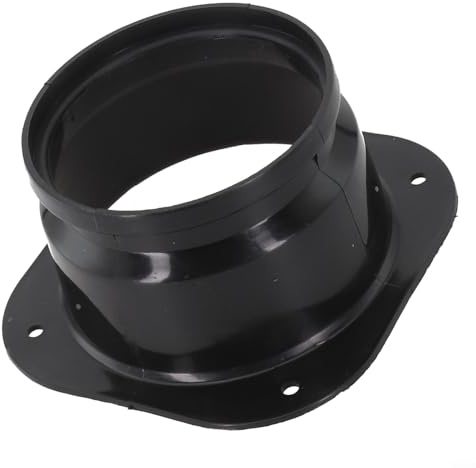 Accessorio di collegamento per tubo di ventilazione, flangia da quadrata a rotonda, progettata per prestazioni ottimali (100 mm)