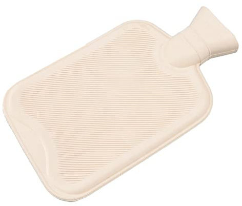 2000 Ml de Bolsas de Agua Caliente Cubierta Lujo Lana para Lesiones Deportivas Calambres Menstruación Cuello Dolor Hombro Aislante Material Goma Aislante (Color Rojo Amarillo Azul)