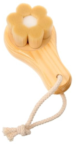 SAFIGLE Gesichtsreinigungsbürste und Peeling für Sanfte Reinigung mit Holzgriff Komfortabler Griff Weiche Fasern zur Porenreinigung für Empfindliche Haut