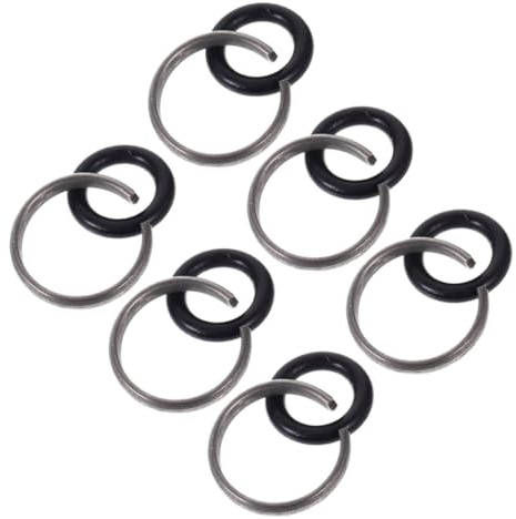Garneck 6 juegos Anillos de Retención para Llave de con Junta Tórica Anillos de Retención Resistentes y Duraderos para Llave Eléctrica y Neumática con Superficie y Material de Hierro