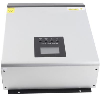 MasYosh Chargeur D'onduleur Solaire PV 3KVA 2400W PWM Contrôleur D'onduleur Solaire à Haute Fréquence pour Ménage RV 230VAC 24VDC 50A