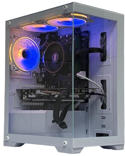 Blizzard Mini Gaming PC Desktop : AMD Ryzen 5 5500GT, GTX 1660 Super 6GB, 16GB RAM DDR4, 512GB SSD NVMe, 500W PSU 80+ Bronze, ARGB, Wi-Fi, Windows 11 Pro, White Case