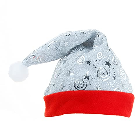 Bwuikim Weiche Unisex Weihnachtsmütze, Netzgaze, lustige Weihnachtsmütze, Junge und Mädchen, für Urlaub, Mottoparty, Zubehör, Partyzubehör, Hüte für Männer und Frauen