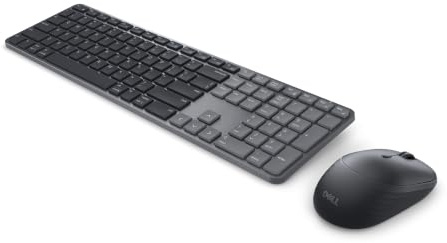 Dell Pro 7 Slim Km726 Tastiera Mouse Incluso Casa/ufficio Rf Senza Fili + Bluetooth Qwerty Us International Nero (pro 7 Slim Kb And Mouse Km726 - Us)