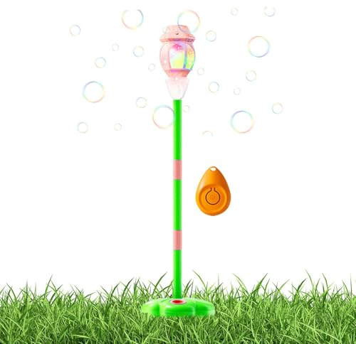 Automatisk Maskin För Såpbubblor, Lyktstolpsformad Sommarblåsleksak För Utomhuslek, Med - Och Musikfunktion, Bubbelmaskin Barn, för födelsedagskalas och utomhusfest på bakgården för både pojkar oc