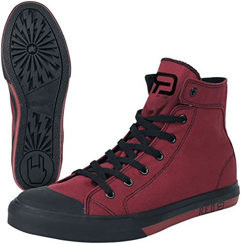 RED by EMP Unisex Zapatillas Negras con Detalles Blancos