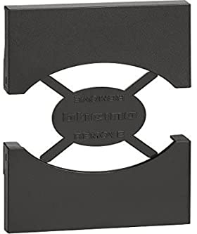 Bticino KG03 Cover Living Now, da Applicare su Presa Standard Italia/Germania P40 (Art. KG4140A16, KG4140A16F), 2 Moduli, Colore Nero