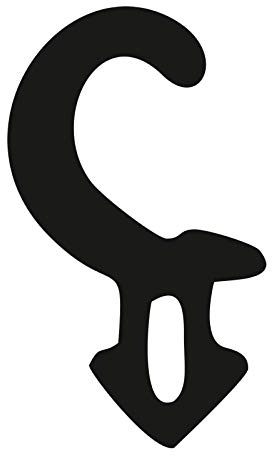 Fensterdichtung für Kunststofffenster und Türen Lippendichtung R-860 schwarz