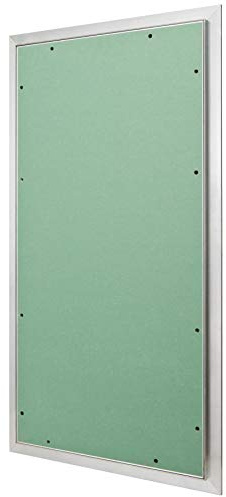 Revisionsklappe Trockenbau 400 x 800 mm – Revisionstür - Wartungsklappe mit 12,5 mm imprägnierter GK-Einlage und Druckverschluss – aus korrosionsbeständigem Aluminium – befliesbar – MW multi werkzeug