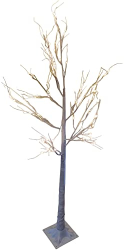 JANDEI Dekoratives LED-Baum, Weiss, 150 cm, JND-9125C150C