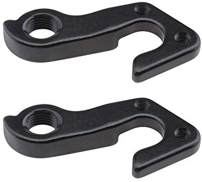 Be In Your Mind 2pcs MTB Bicycle Rear Gear Mech Derailleur Hook Hanger Black Aluminum Tailhook Dropout Frame Adapter for Mountain Road Bike Cycling