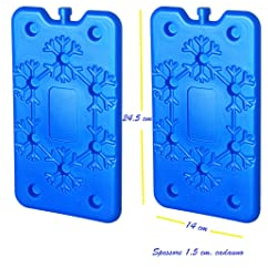 CAPESTORE Ice Pack Kühlbox Extra Teller platzsparend 400 ml - Eisbrett ideal für Kühlschrank Camping und Kühltasche, große Qualität Kühlmittel und Praktikabilität (2)