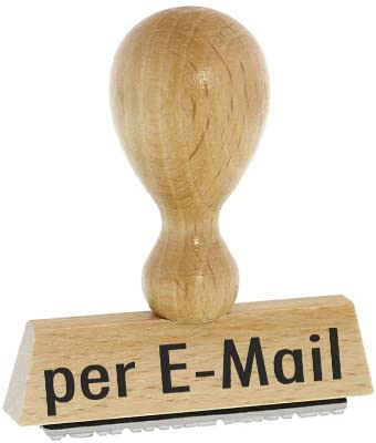 Lagerstempel/Lagertext – per E-Mail - von Kaufhaus2010 Buchenholzstempel – Lagertextstempel zur Kennzeichnung von Rechnungen und anderen Dokumenten 4 cm lang