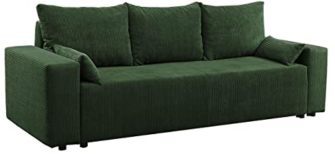 Schlafsofa Lipito mit Bettkasten und Schlaffunktion, Schlafsofa 3 sitzer mit schlaffunktion, Sofa mit Bettfunktion, Schlafcouch Bettsofa, Couch, Couchgarnitur, Farbauswahl (Poso 14)