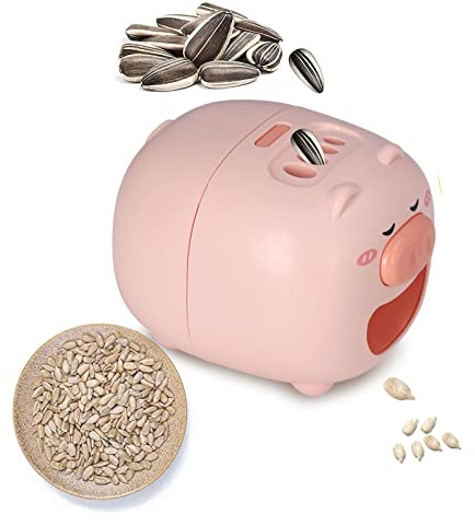 TOPINCN Sonnenblumenkern-Schäler-Schäler-Öffner-Maschine Schweineform Elektrischer Melonenkern-Schäler Sonnenblumenkern-Schäler-Maschine für Geschenke(Köstlich)