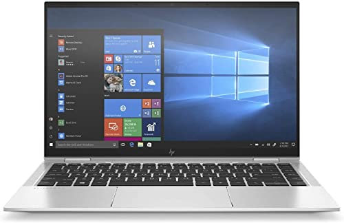 HP EliteBook x360 1040 G7 2-in-1 Touchscreen Laptop - i7-10710U (6 Cores, 4.7GHz), 16GB DDR4, 1TB SSD, Intel UHD Graphics, WiFi 6 & BT 5, Free Windows 11 Pro, Backlit UK Keyboard (Renewed)