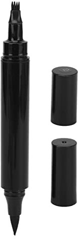 Remplisseur de Stylo à Barbe, Remplisseur de Crayon à Barbe pour Hommes Fourche à 4 Pointes Résnt à la Sueur Couverture Longue Durée Réparation Forme de Moustache Marron foncé