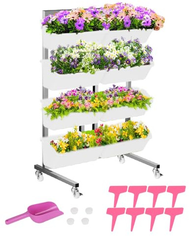 CEIEVER Vertikale Pflanzenwand Blumentöpfe Vertikaler Garten Pflanzenwand Platzsparende Pflanzenwand Hängende vertikale Wand Pflanze für Hof Garten Balkon Home Decoration