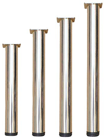 asdchZen Möbelbeine, Esstischbeine, Metall-Schreibtischbeine, 70 cm, Robuste Stützfüße, Edelstahl-Möbelbeine, Verstellbare Frühstücksbar-Tischbeine, 4Er-Set (90 cm)..