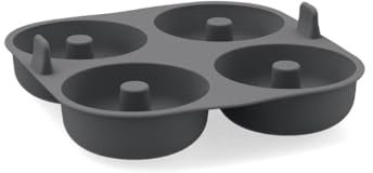 Quid Naturalia Molde Silicona 4 Donuts 21x21x4,5cm Silicona Apto Horno Apto Microondas Reciclable