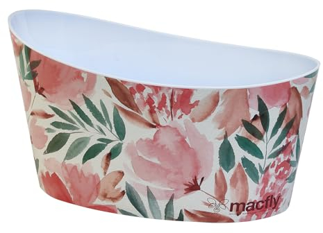 macfly Cubitera para Botellas - Enfriador de 4 Botellas de Vino, Cervezas, Champán y Refrescos, Cubitera Grande 4 Botellas, Champanera Grande, Cubitera y Enfriador Grande, 41x25x22 cm