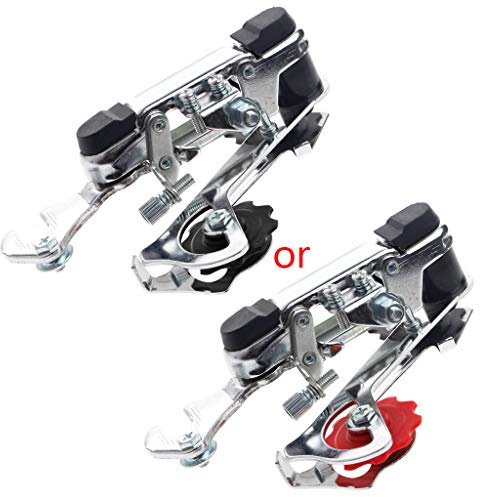 JinGuoZiLP Transmission Rear Derailleur 18 Speed Road Mountain Accessories, 15* 5* 5cm, Silver+Black+Red