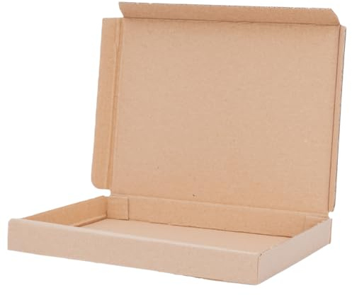 verpacking storbrevskartonger 165 x 125 x 20 mm brun [storlek och antal valbart] DIN A6 GB-0 storbrev vikbar låda kalenderförpackning 500 st