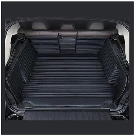 NYSQOFMB Voiture Coffre Tapis pour Haval H9 2015-2020 7 Sièges Tapis Coffre Voiture en Cuir Accessoires Doublure Coffre Coffre Intérieur Tapis de Coffre Auto(Tout Noir)