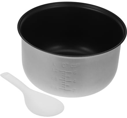 Warmhm Household Non Stick Rice Cooker Inner Pot Compatible Cooking Accessory for Electric Cookers Rice Cooker Liner for Easy Cooking and Cleaning