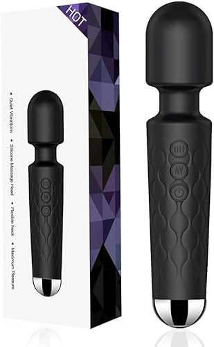 LYZD WAND Quiet Vibrato.r.s.s Vibrabra.t.e.r Vibratorter for Women Toy G-SPO.t Vibrat.o.rs S.ex Toys4Women Toys4couples, Vibrantoror for Men & Women Vibrat.o.r 20 Mode Massage (Black-01)