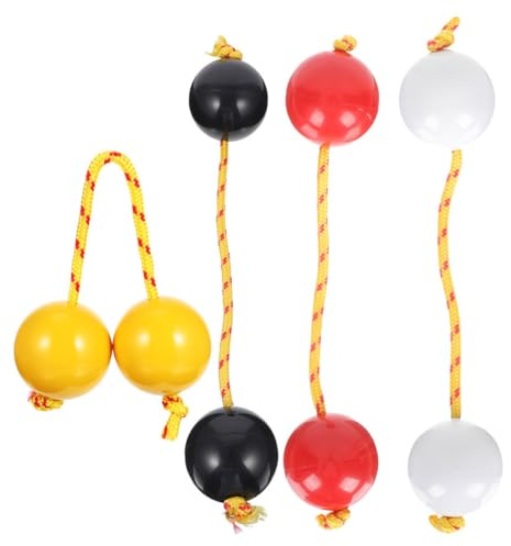 Toyvian Lot De 4 Boules Rythmiques Kashaka Shaker Africain Instrument De Percussion À Main Double Gourde Portable pour FêTes Adolescents Adultes Spectacles