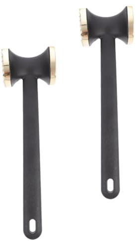 STOBAZA 2 Pezzi Batticarne Faccia Martello Carne in Spessa Inteneritore Bistecca con Impugnatura Antiscivolo per Cucina Utensile Resistente e Facile da
