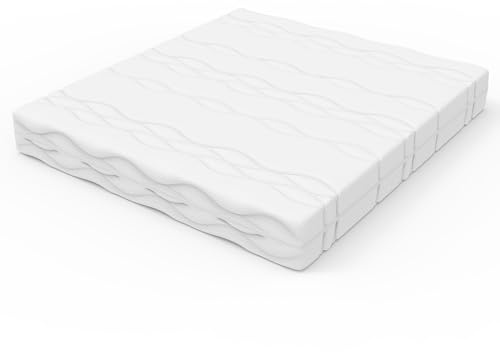 kozamas 160x200 cm Taschenfederkernmatratze H3, 20 cm Höhe mit 7 Schlafzonen, ÖKO-TEX 100 – Waschbare Punktfederung für orthopädische Unterstützung