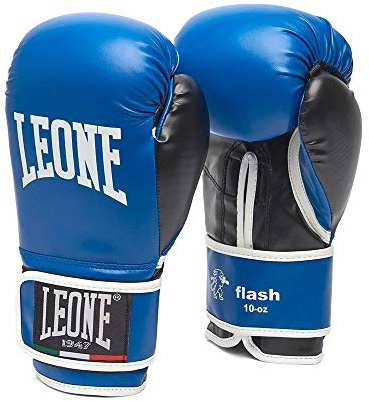 LEONE 1947, Junior Flash boxningshandskar, Unisex barn, Blå, 6 OZ, GN083J