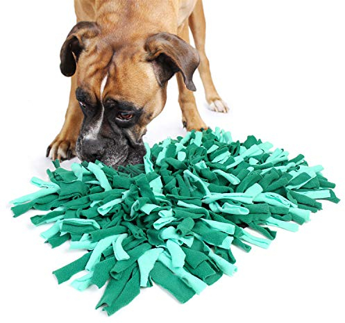 Bella & Balu Schnüffelteppich für Hunde (45 x 30 cm) Der Schnüffelrasen dient als interaktives Suchspiel, fördert die natürliche Nahrungssuche und trainiert die Geruchsempfindung Ihres Hundes (Grün)
