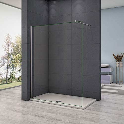 AICA paroi de douche 150x200cm en 8mm verre anticalcaire paroi latérale douche italienne