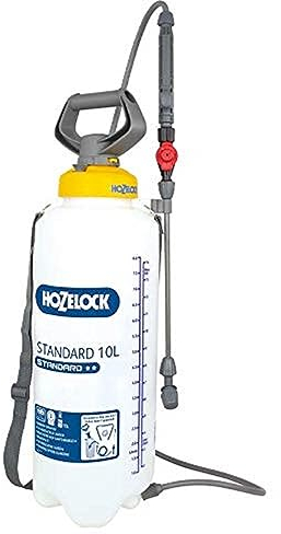 HOZELOCK - Pressure Sprayer Standard 10L : Versatile, Easy-to-use Sprayer, Ideal for Water-based Solutions (Insecticides, Fungicides, Weedkillers, Fertilisers), 30cm Lance [4232 0000]