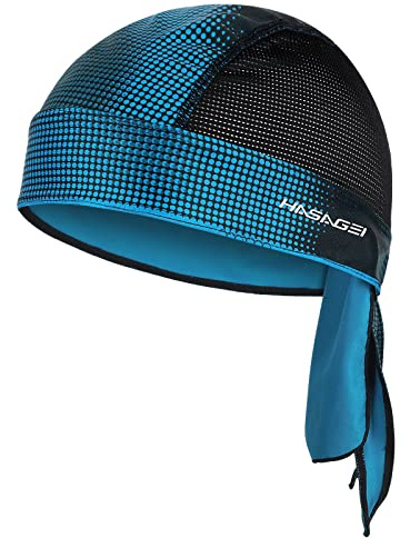 HASAGEI Bandana para Hombre y Mujer, pañuelo para la Cabeza, para Motero, Gorra para Bicicleta, Parte Inferior elástica, Transpirable, Absorbe el Sudor, de Secado rápido
