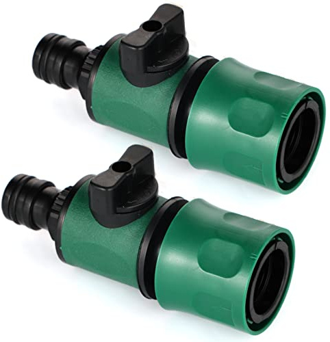 TOKIISH 2 Stück Gartenschlauch Kupplung, Regulierventil 1/2“, Schlauchventil, Schnellkupplung Extender Schlauchverbinder für Rohr Verbinden Gartengeräte Schläuche Schlauchkupplung