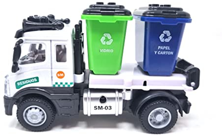 PLAYJOCS GT-8129 CAMION Pulizia. Veicolo in metallo e plastica, giocattolo ideale per bambini.