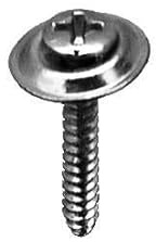 Auveco # 3539 6 X 1 Phillips Oval SEMS Countersunk Washer Tapping Screw. Qty 100.
