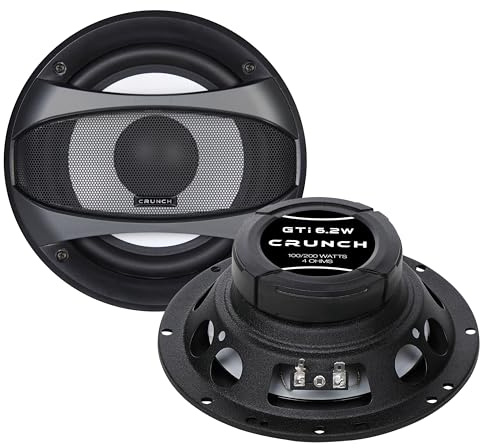Crunch GTI 6.2 W - Kickbass-Lautsprecher 16,5 cm aus der GTI Performance Lautsprecher Serie | 1 Paar CAR-Audio-Unlimited