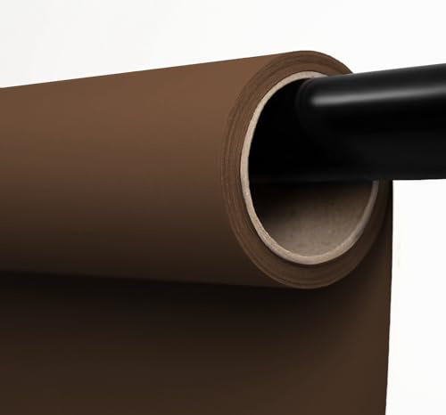 Kate Professional Seamless Paper Backdrop Roll - Studio Photography Background, Cocoa Brown 1.35m x 5m