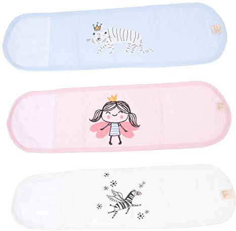 Beatifufu 3stücke Bauchband Für Neugeborenen-bauchnabelband Aus Baumwolle Bequemer Säuglings-bauchgürtel Schützt Bauch Hält Warm
