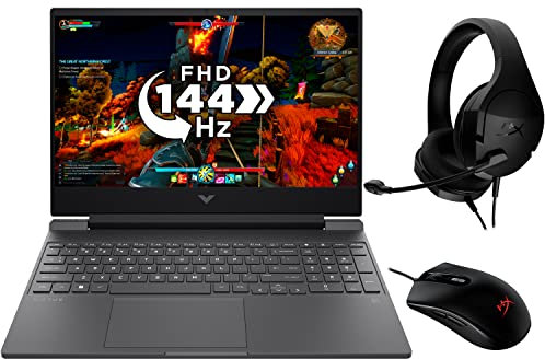 HP Victus Gaming Laptop 15-fb0020na AMD Ryzen 5-5600H | Radeon RX 6500M |8GB RAM | 256GB SSD | 15.6” FHD | Windows Home,Black (Renewed)