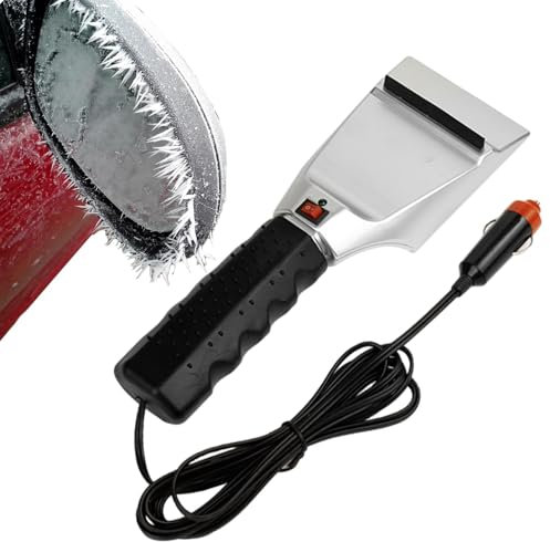 Tewzafiya Elektrisch beheizter Auto-Schneekratzer, Winter-Auto-Heizungs-Eiskratzer | 12V Schnee-Eiskratzer,Auto-Schneewischer, Heizschaber, Schneeräumwerkzeug, Schneeeisschaufel