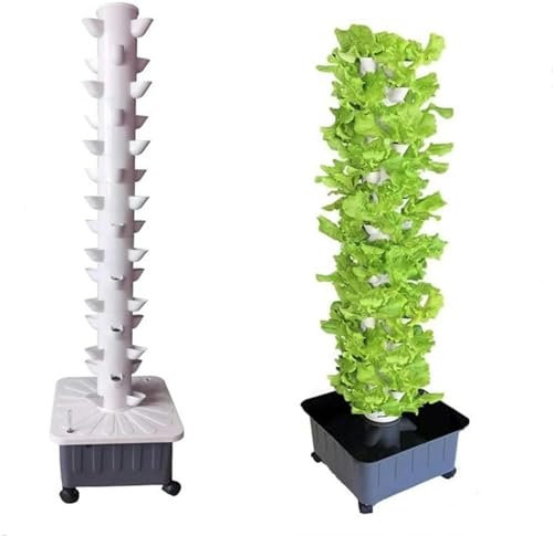 Tour hydroponique, système de Culture aquaponique à 45 Trous, système de Culture hydroponique, système de Culture sans Sol, kit de Culture aéroponique Garden Tower