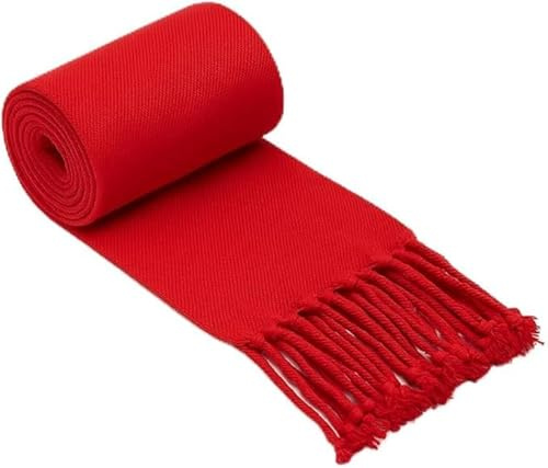 Fajín Niño San Fermín Rojo con Flecos, (0-3 Años). Algodón y Acrilico, 1,5 m Largo x 12 cm Ancho, Faja Tradicional Española para Fiestas, Hecho en España