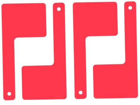 SEWOART 4pcs Acrylic Mailbox Flag Replacement Parts Post Mount Flags Decorative Outdoor Mailbox Accessories